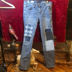 Women's Patchwork Jeans